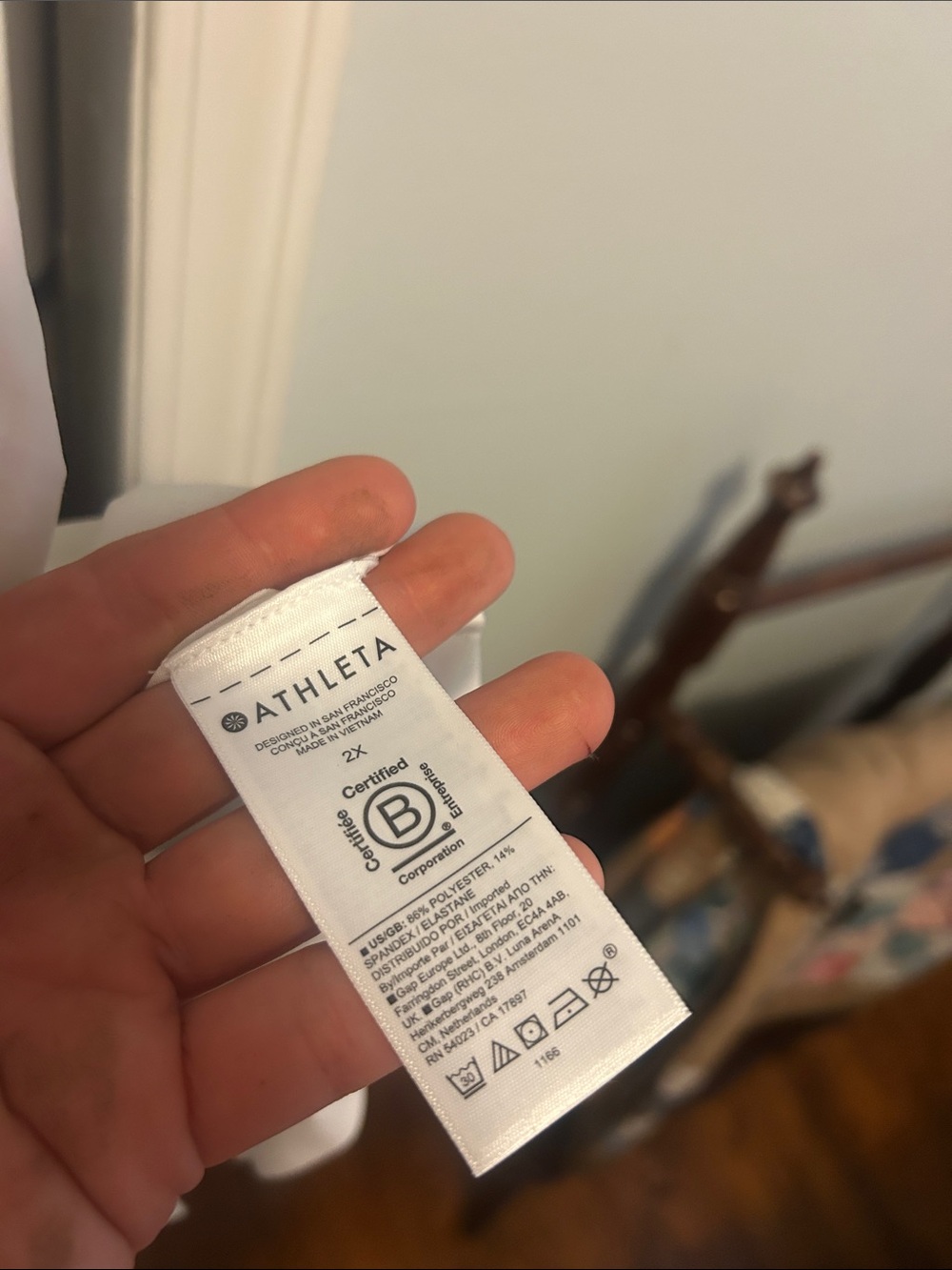 Athleta Cream Sleeveless Button-Front Tunic Top - Picture 5 of 5